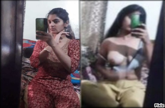 Desi Cutie Showing A Single Boob