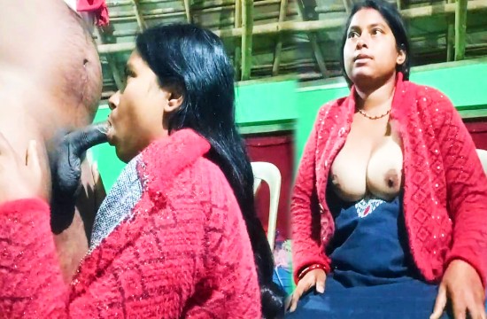 Indian Village Bhabhi Blowjob and Boobs Show