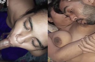 Desi Bhabhi Sucking Cock n Boobs Sucked By Husband