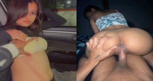 Sexy Girl Boob Pressed by Boyfriend in Car Riding on Dick And Cumshot